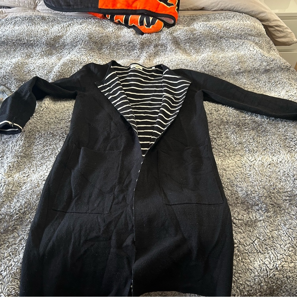 Black Striped Women's Sweater